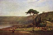 George Inness Lake Albano oil on canvas